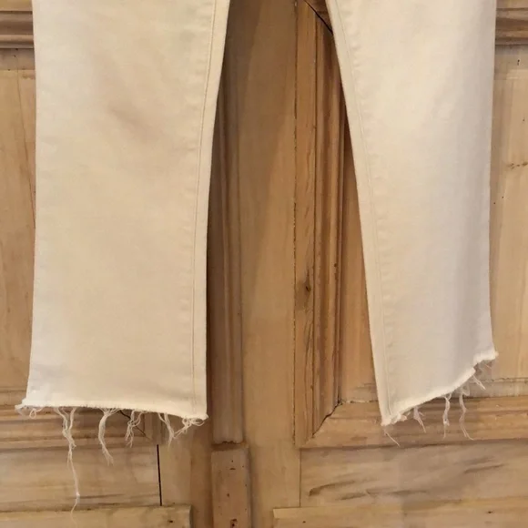 NAZP Women's High Rise Jeans - Cream - Picture 3 of 6